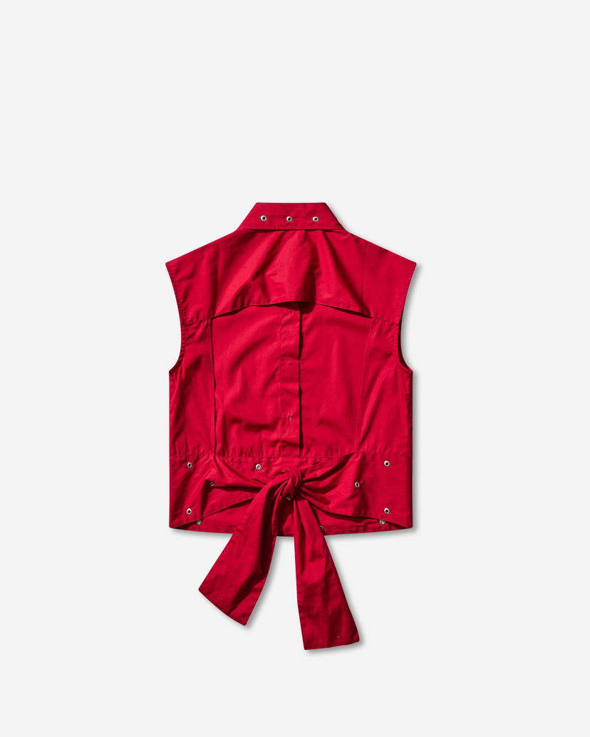 Telovnik OUR LEGACY Girdle Tie-Back Vest Rdeča | W4252GLR 001