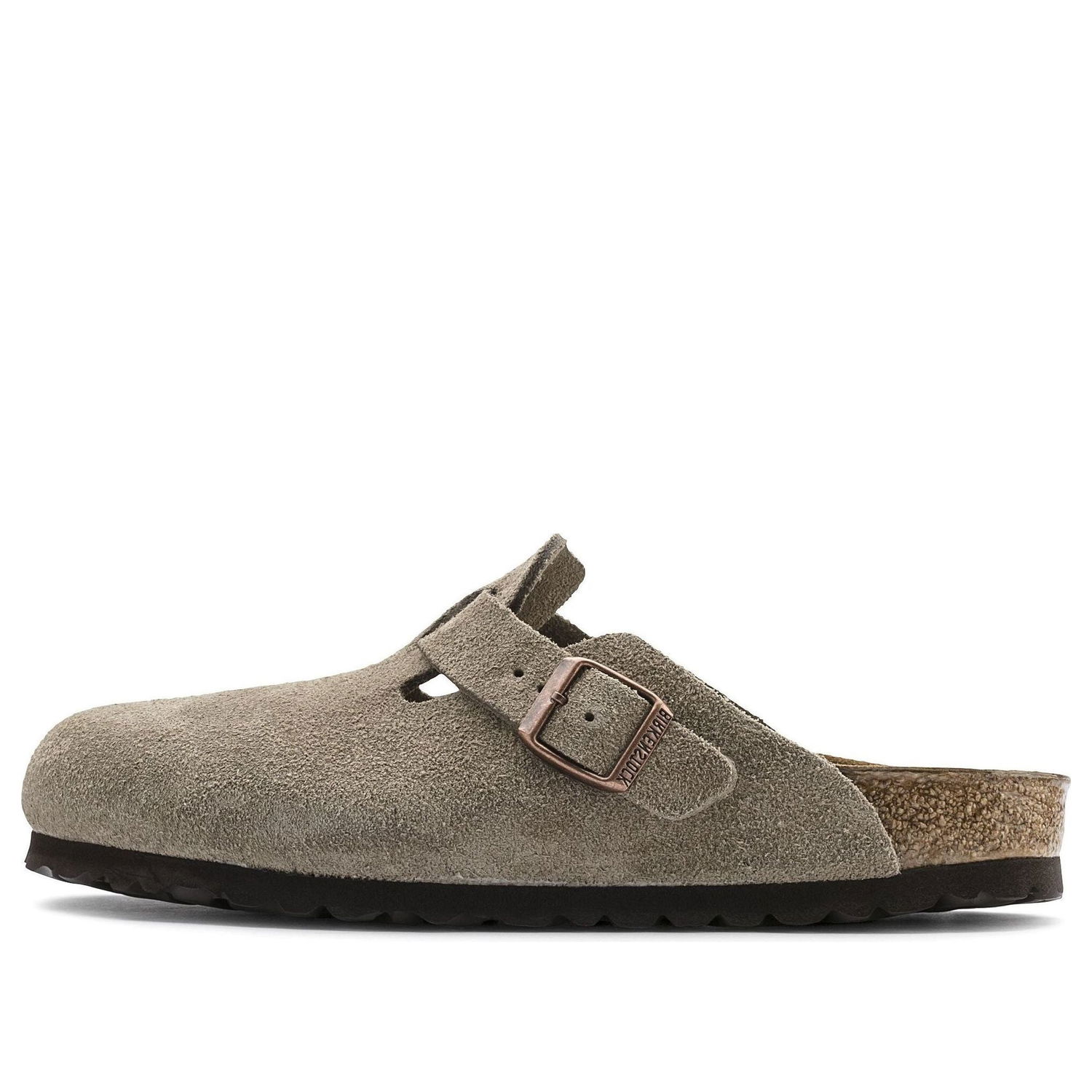 Superge in čevlji Birkenstock Boston Suede Leather Sandals Siva | 0060461, 0
