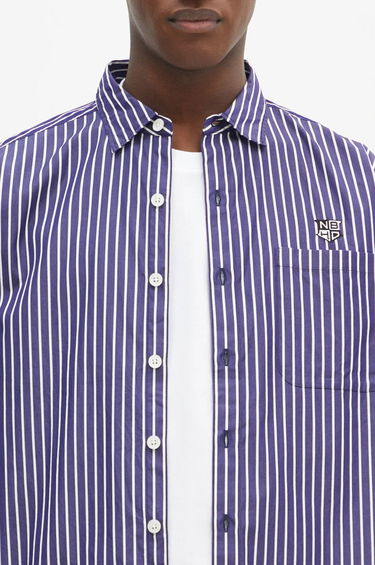 Srajce Neighborhood NEIGHBORHOOD Striped Regular Fit Shirt Lila | 242TSNH.SHM03, 3