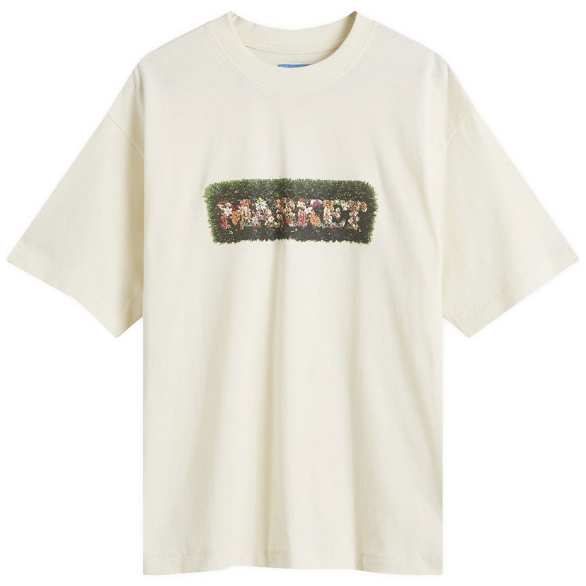 Majica MARKET Hedges T-Shirt Ecru Size Bela | 399001934-ERU