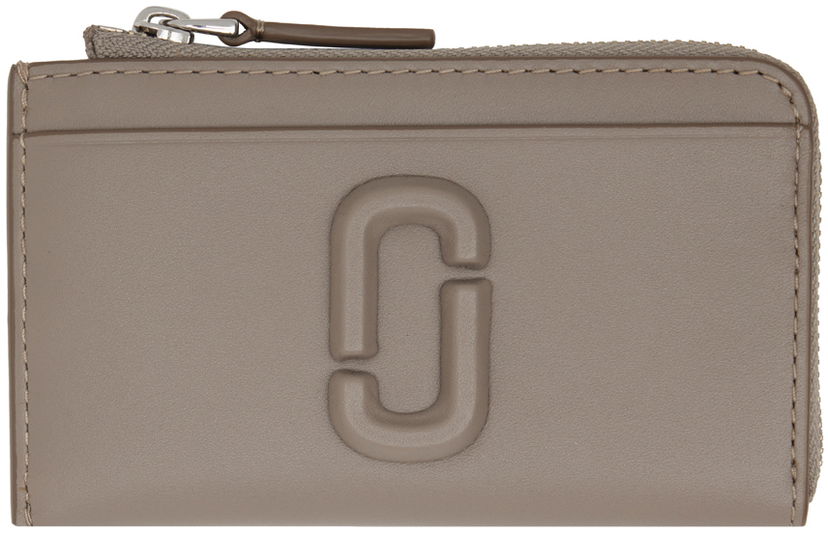 Denarnica Marc Jacobs Marc Jacobs 'The Covered J Marc' Top Zip Wallet Siva | 2S4SMP008S02