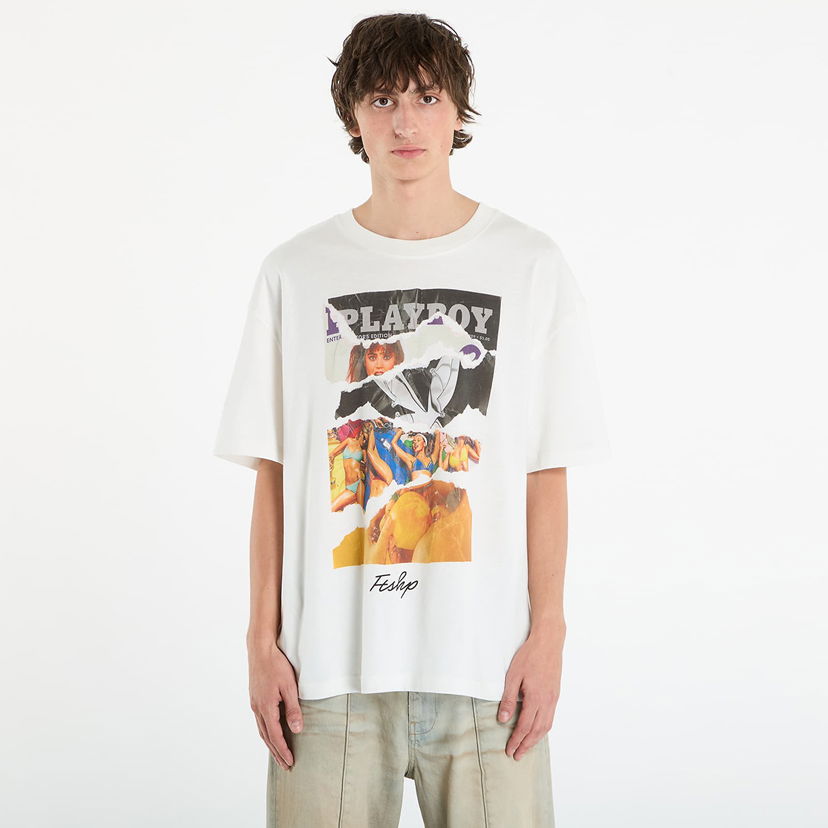 Majica Footshop Playboy x FTSHP Covers Tee UNISEX Off-White Bela | FTSHP_525