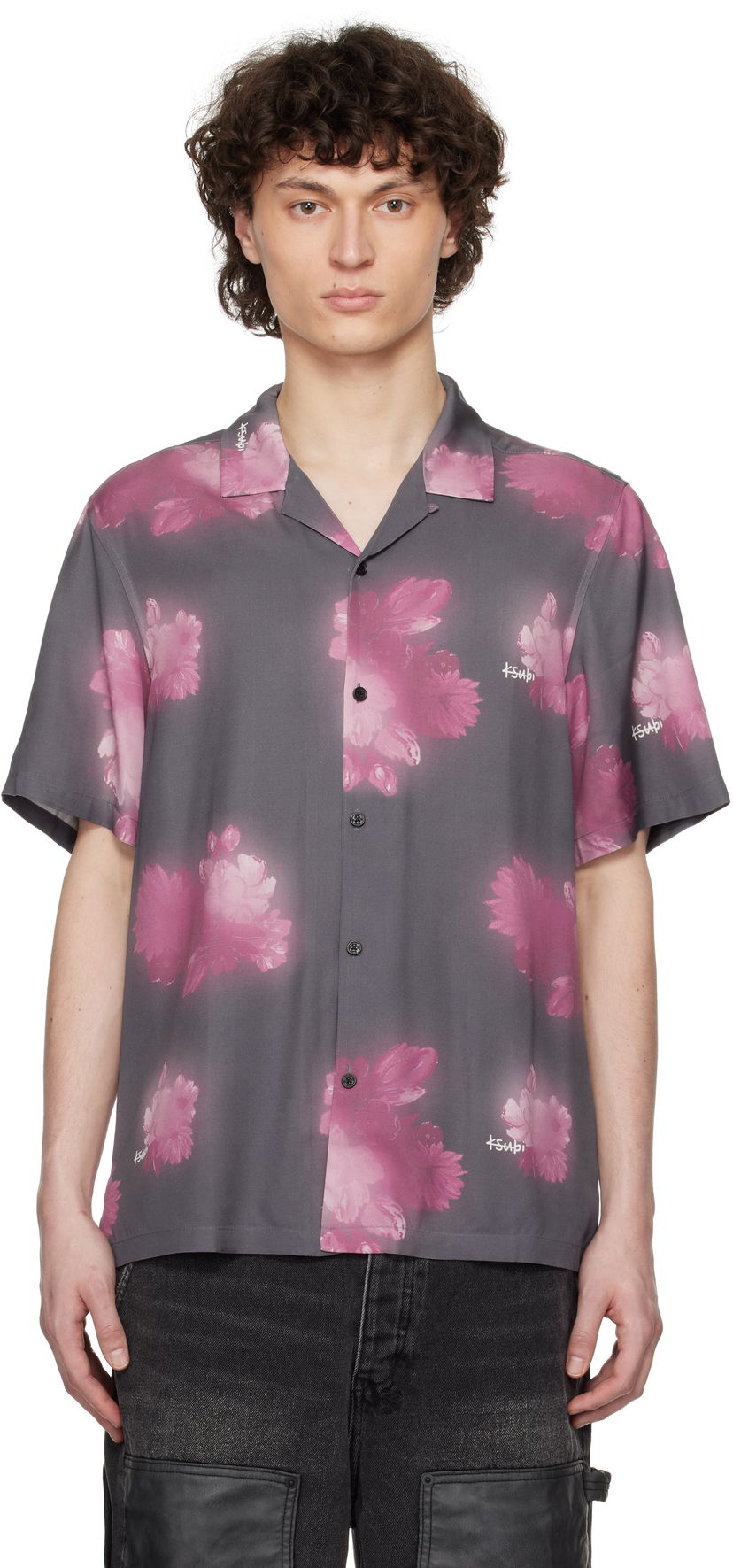 Srajce Ksubi Ksubi Cursed Resort Short Sleeve Shirt Siva | MSP25SH007
