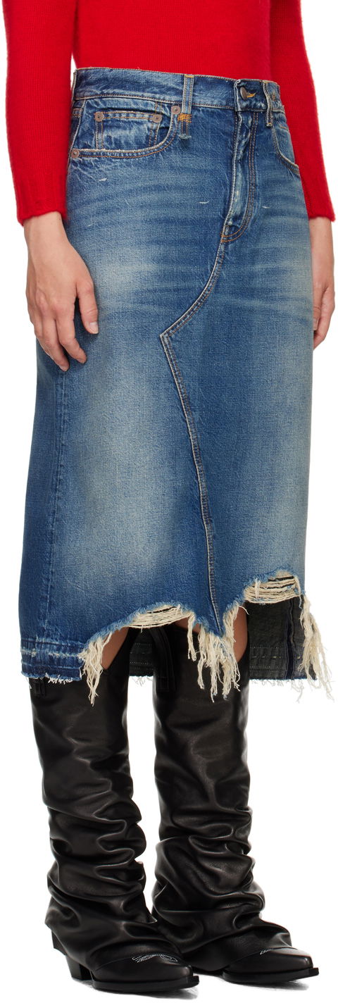 Krila R13 R13 Jesse Denim Midi Skirt Modra | R13WD100-D216B, 1