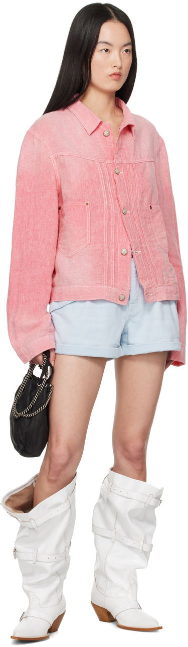 Jakna R13 R13 Relaxed Pleated Trucker Jacket Roza | R13WD165-D313A, 3