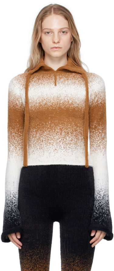 Pleteni pulover Ottolinger Ottolinger Gradient Fuzzy Knit Sweater Rjava | 705902, 0