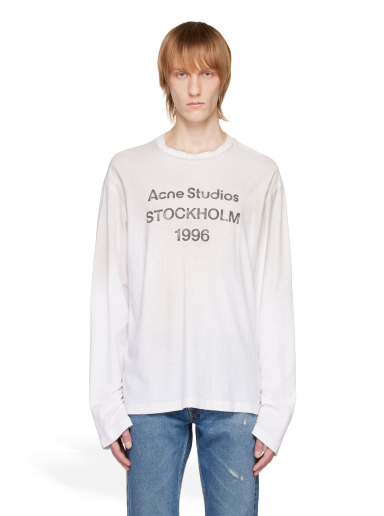 Majica Acne Studios Printed T-Shirt Bela | CL0197-