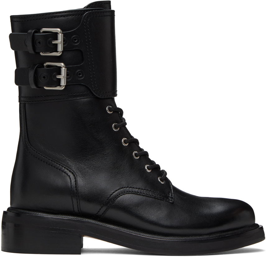 Oblačila rag & bone Rag & Bone RB Moto Lace-Up Boots Črna | WFF23FF015SX15, 0