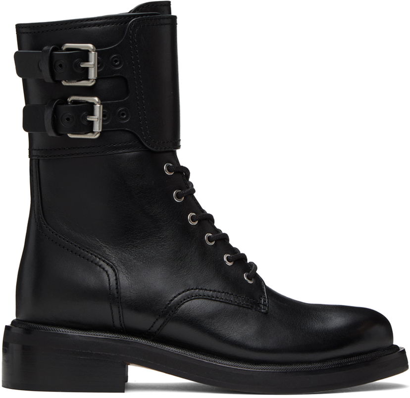 Oblačila rag & bone Rag & Bone RB Moto Lace-Up Boots Črna | WFF23FF015SX15