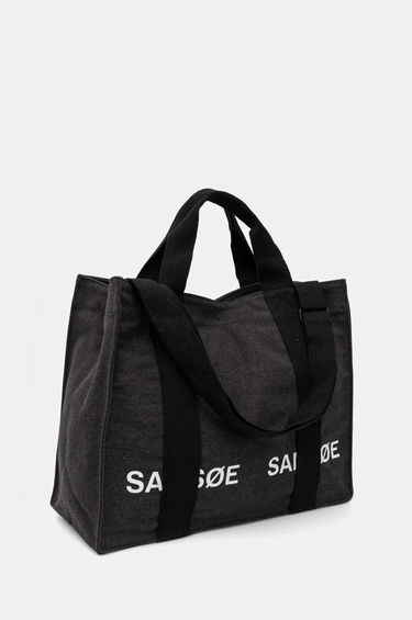 Tote bag Samsoe Samsoe SALUCAS Canvas Tote Bag Črna | U24400010, 1