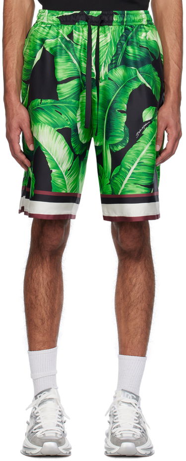 Kratke hlače Dolce & Gabbana Printed Shorts Zelena | GV37ATIS1SG, 0