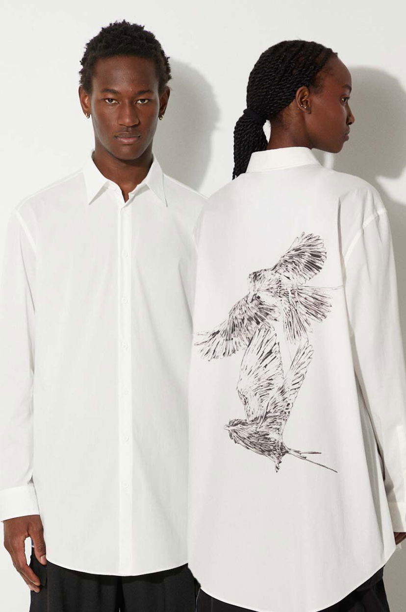 Srajce Y-3 Graphic Relaxed Shirt Bela | JE9273
