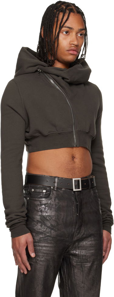 Pulover Rick Owens Concordians Micro Mountain Hoodie Črna | DU02E7284 FSL, 4