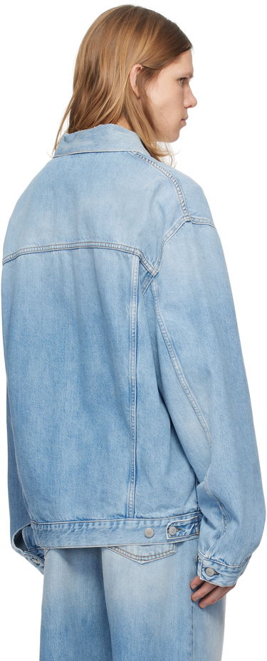 Jakna Acne Studios Blue Relaxed-Fit Denim Jacket Modra | C90176-, 2