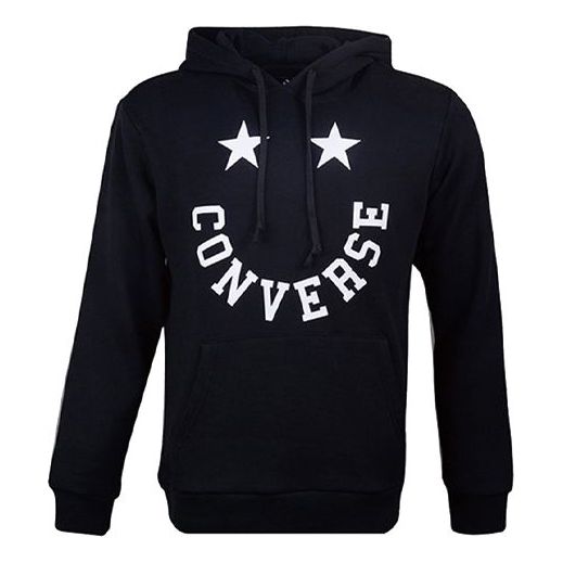 Pulover Converse Converse Graphic Pullover Hoodie Črna | 10018351-A03