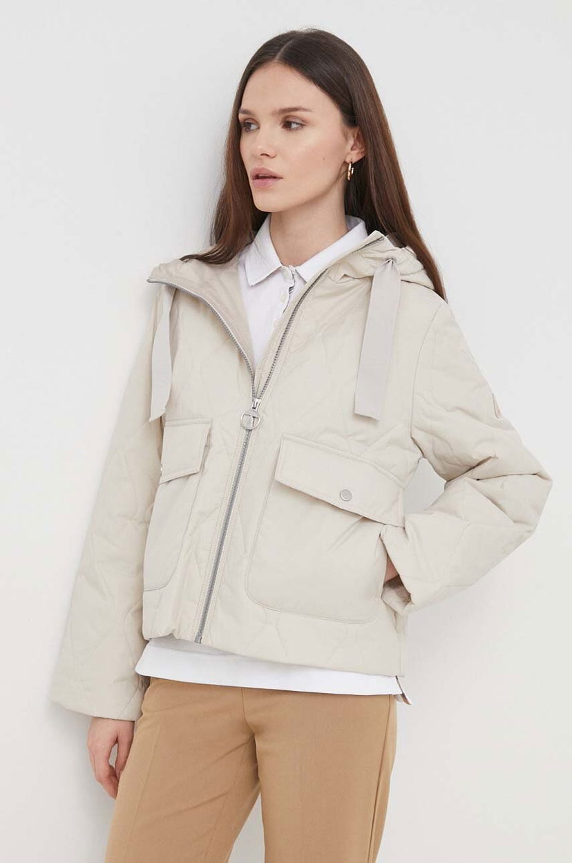 Jakna Barbour Barbour Venton Quilted Hooded Jacket Bež | LQU1722