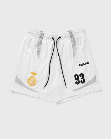 Kratke hlače BAPE MULTI LOGO RELAXED FIT SOCCER SHORTS Bela | 001SPK801303MWHT, 0
