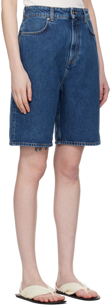 Kratke hlače Loulou de Saison Loulou de Saison Isu Denim Shorts Modra | ISU, 1