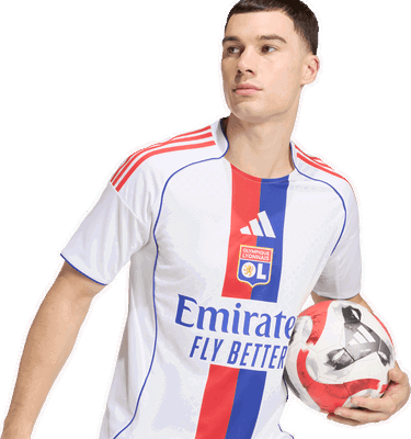 Dres adidas Performance Olympique Lyonnais 25/26 Home Jersey Bela | JD1396, 3