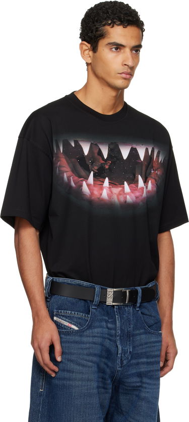 Majica Diesel Shark Jaw Print T-Shirt Črna | A19617-0PLAT-9XX, 1