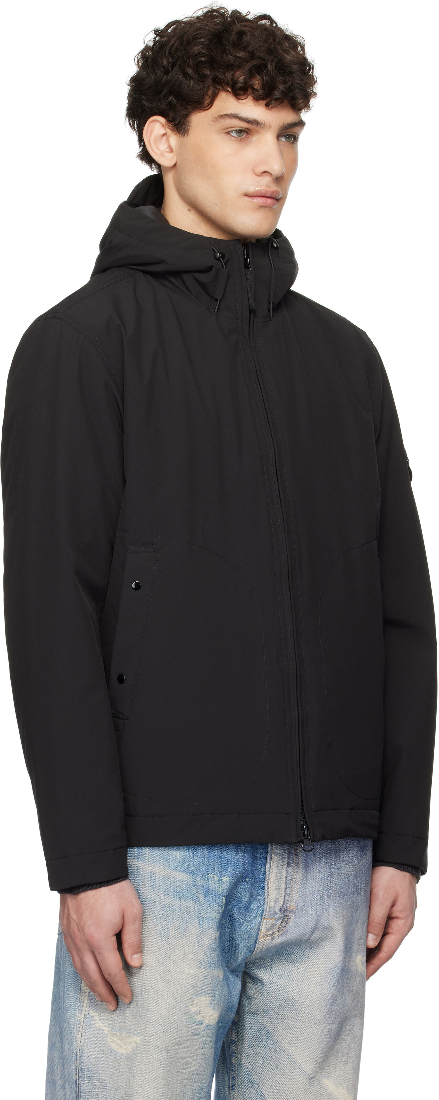 Vetrovka Stone Island Stone Island Soft Shell Jacket Črna | K1S15 4100047 S0A27, 1