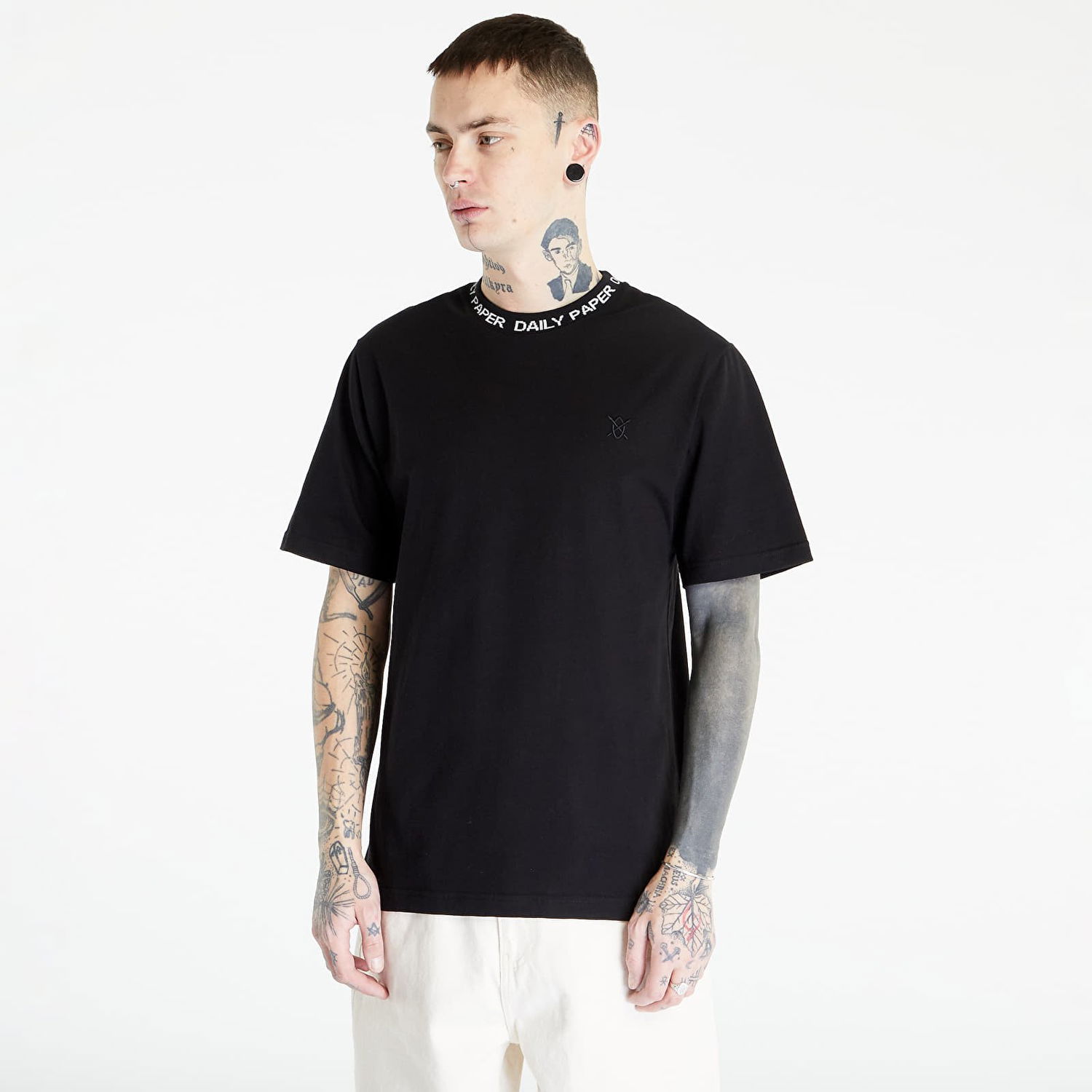 Majica DAILY PAPER Erib Short Sleeve Tee Črna | 2109141, 0