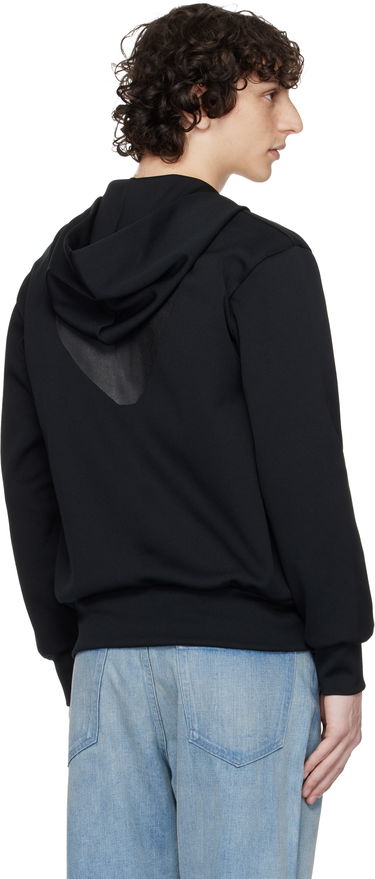 Pulover Comme des Garçons Zip Hoodie with Big Heart Print Črna | AX-T254-051, 2