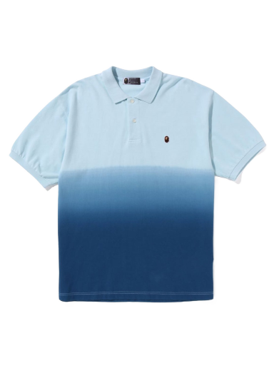 Polo majica BAPE Ape Head One Point Gradation Relaxed Fit Polo Tee Modra | 1J30-112-001