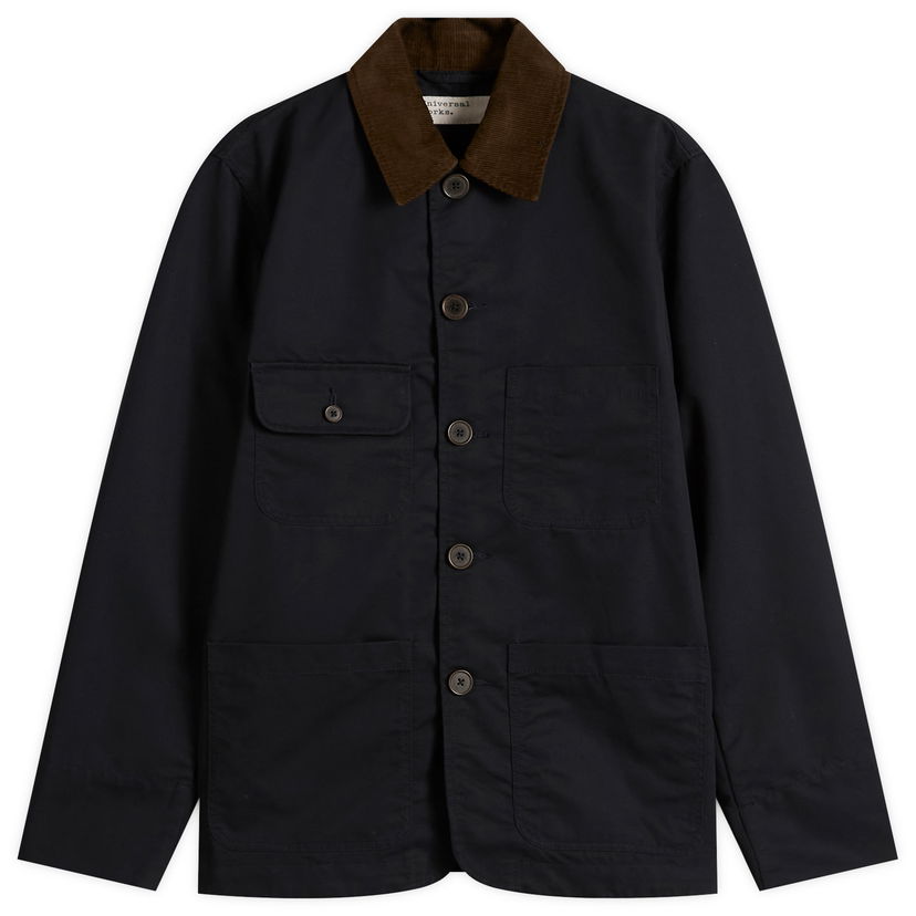 Jakna Universal Works Universal Works Brushed Polytech Merchant Jacket, Size Small Mornarica | 33118-NVY