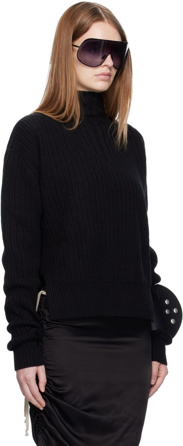 Pleteni pulover Rick Owens Rick Owens Concordians Fisherman Turtleneck Rjava | RP02E4648 KWV, 4