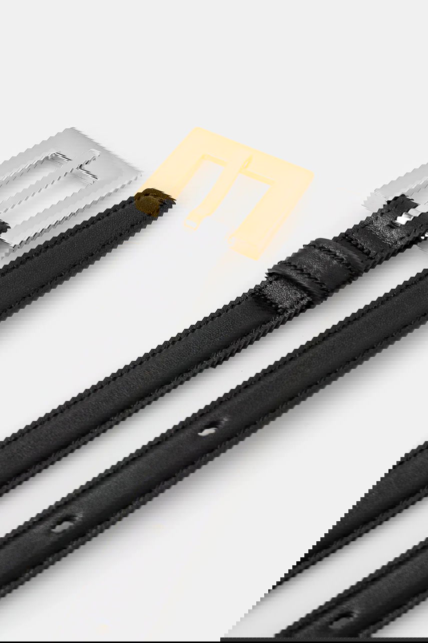 Pasovi Anine Bing Anine Bing Nicola Leather Belt Črna | A.12.2178, 1