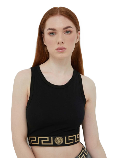 Krop-top Versace Top Črna | 1008598