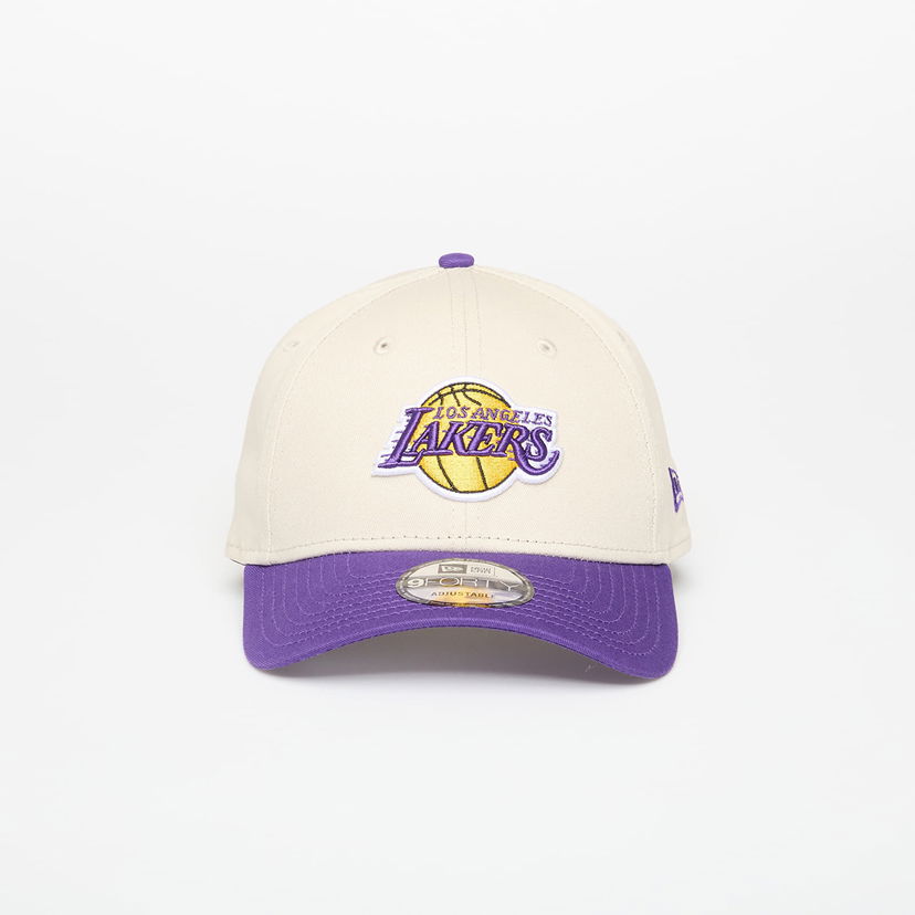 Kapa New Era Los Angeles Lakers 9FORTY NBA Colour Block Adjustable Cap Lila | 60691266