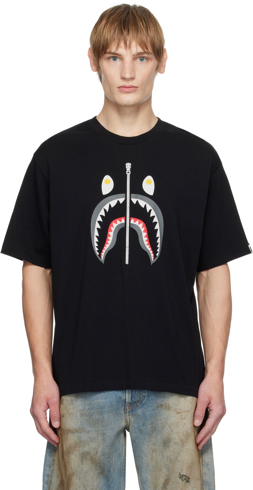 Majica BAPE Shark Graphic T-Shirt Črna | 001TEK701310M