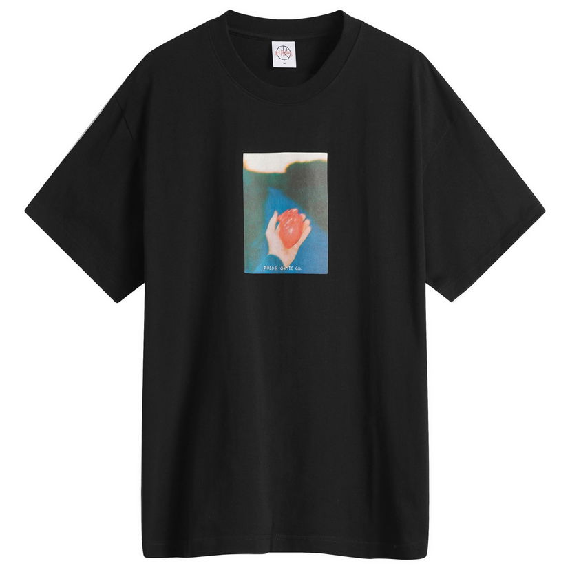 Majica Polar Skate Co. Polar Skate Co. Heart in Hand Graphic Tee, Size Large Črna | PSC-SP25-15