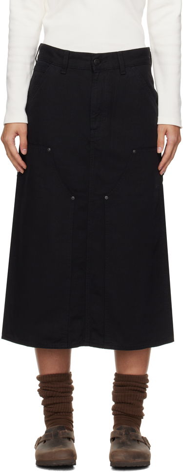 Krila Carhartt WIP Double Knee Midi Skirt Črna | I033773 8902, 0