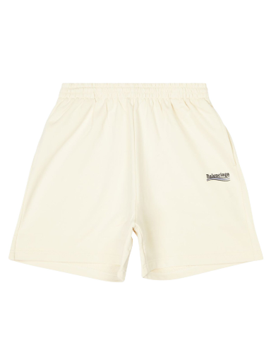 Kratke hlače Balenciaga Political Campaign Large Fit Sweat Shorts Bež | 676137TKVI90896 / 676137TKVI98962