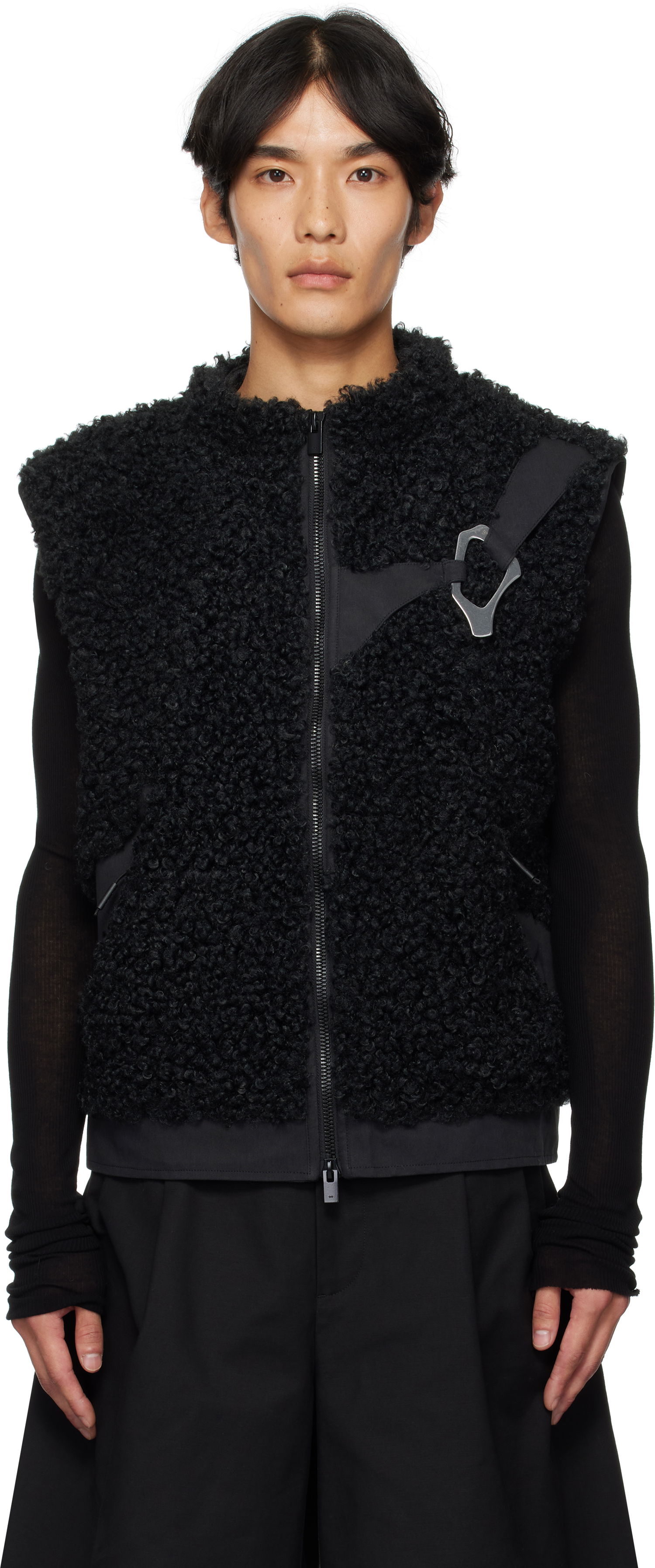 Telovnik HELIOT EMIL HELIOT EMIL Chiaroscuro Fleece Vest Črna | PREAW25_M_03_038_BLK01, 0