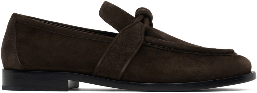 Oblačila Bottega Veneta Bottega Veneta Astaire Suede Loafers Rjava | 796445V3XR02113