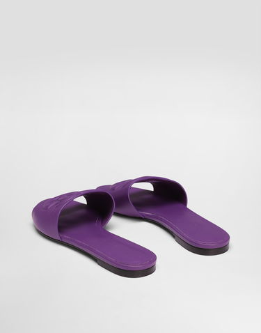 Modni dodatki Dolce & Gabbana Dolce & Gabbana Calfskin Slides Lila | CQ0436AY3298H438, 2