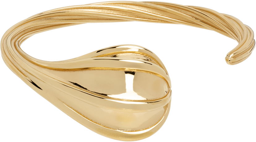 Zapestnica Bottega Veneta Bottega Veneta Gold Drop Cuff Bracelet Rumena | 838149 VAHU0