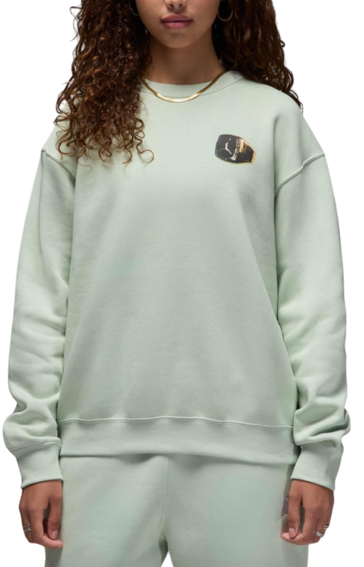Pleteni pulover Jordan Jordan Brooklyn Fleece Crewneck Sweatshirt Zelena | hj0205-017