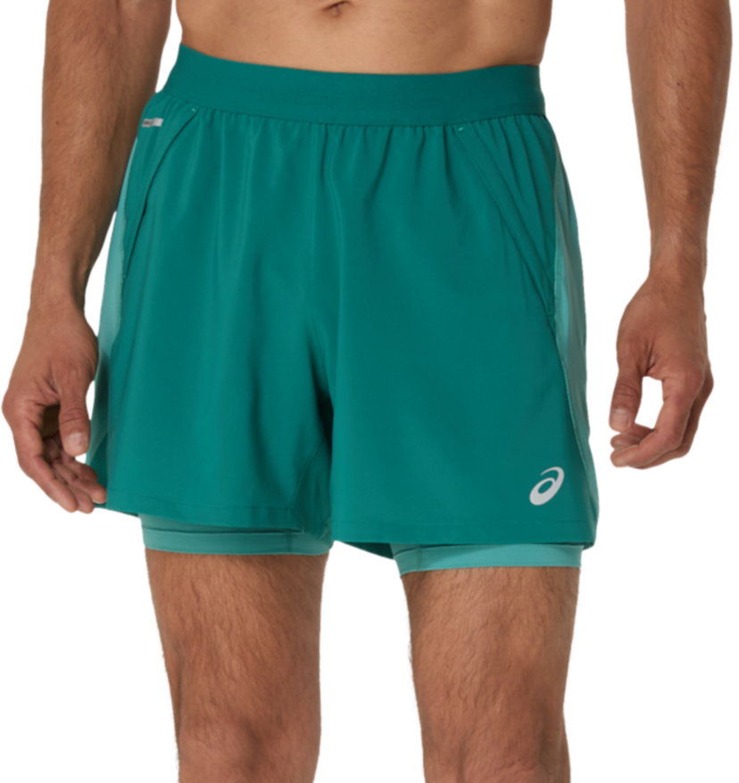 Kratke hlače Asics Road 2-in-1 5" Shorts Zelena | 2011d245-301