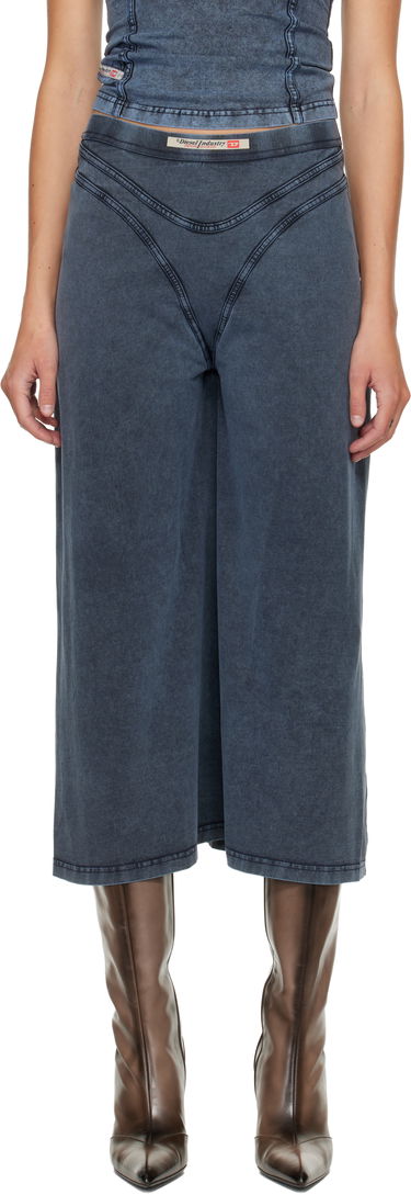Krila Diesel O-Alline Washed V-Panel Midi Skirt Modra | A18394 0KIBY, 0