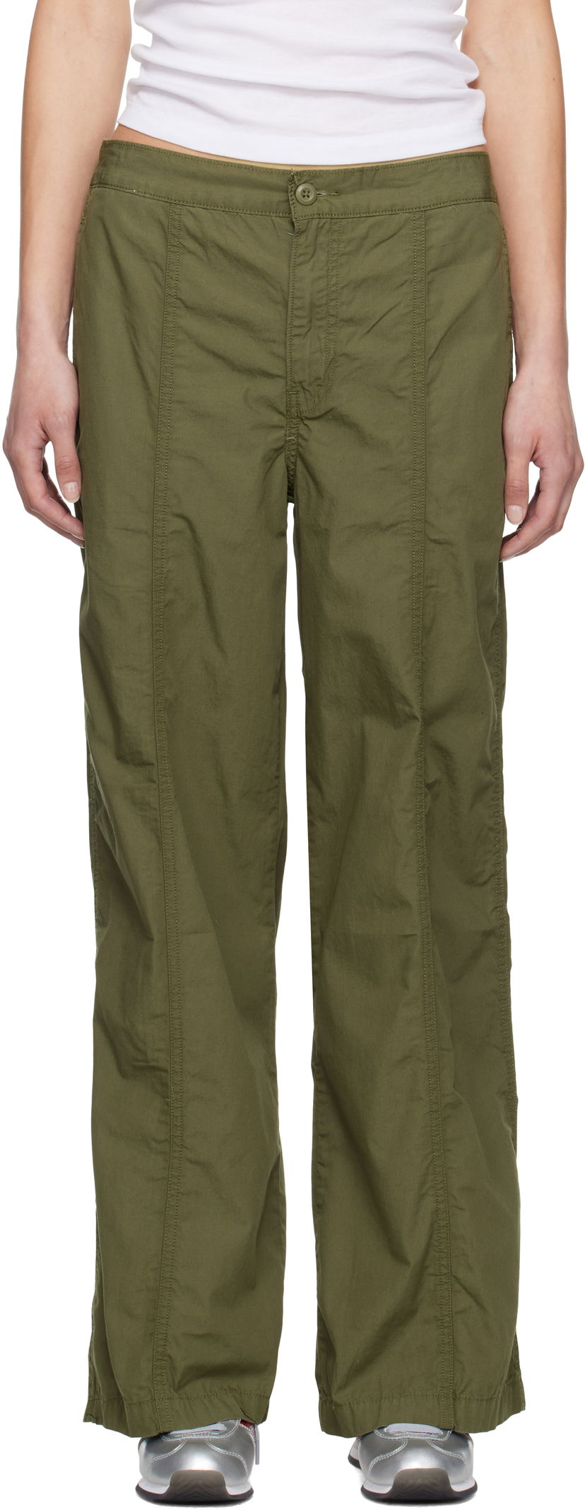 Cargo hlače Levi's Levi's Baggy Parachute Trousers Zelena | 001VR-0000
