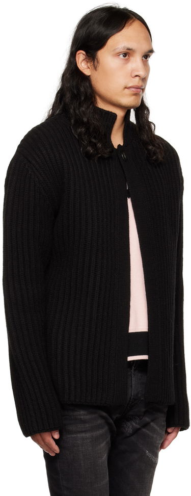 Pleteni pulover We11done We11done Stand Collar Knit Cardigan Črna | WD-KC3-22-612-U-BK, 1