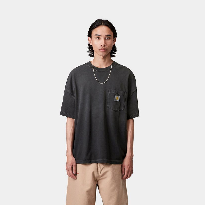 Majica Carhartt WIP WIP S/S Hudson Pocket Tee Črna | I035140_30
