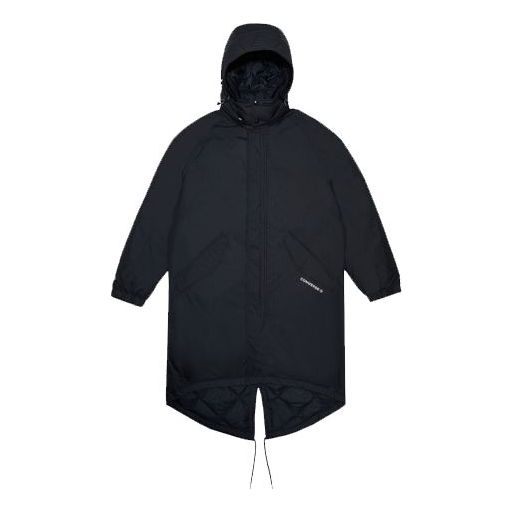 Parka Converse Long Down Trench Coat Črna | 10019985-A01