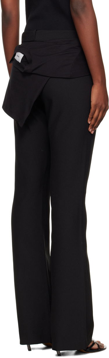 Hlače Coperni Coperni Jersey Wrap Trousers Črna | COPP140F3004, 2