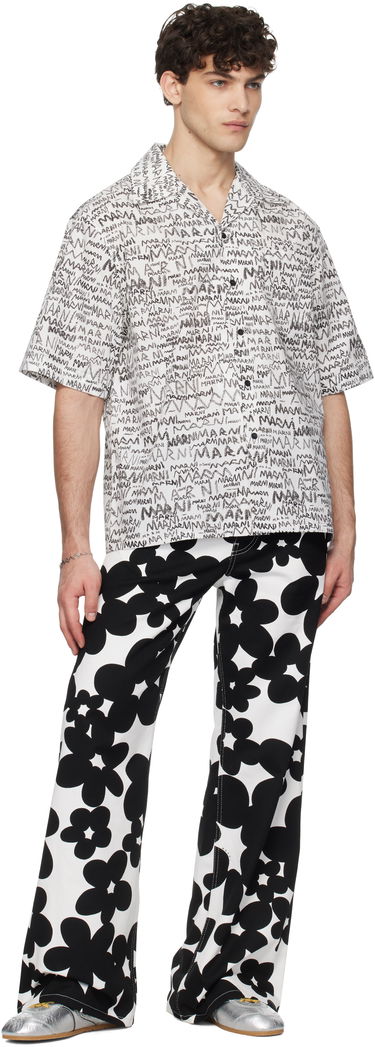 Cargo hlače Marni Marni Dillies Print Cargo Pants Bela | PUMU0287A0 UTC462, 3